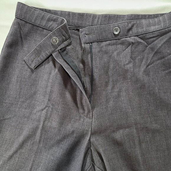 Women’s Grey Straight Leg Dress Slacks Size 6 Career Office Classic Pants - Picture 10 of 11
